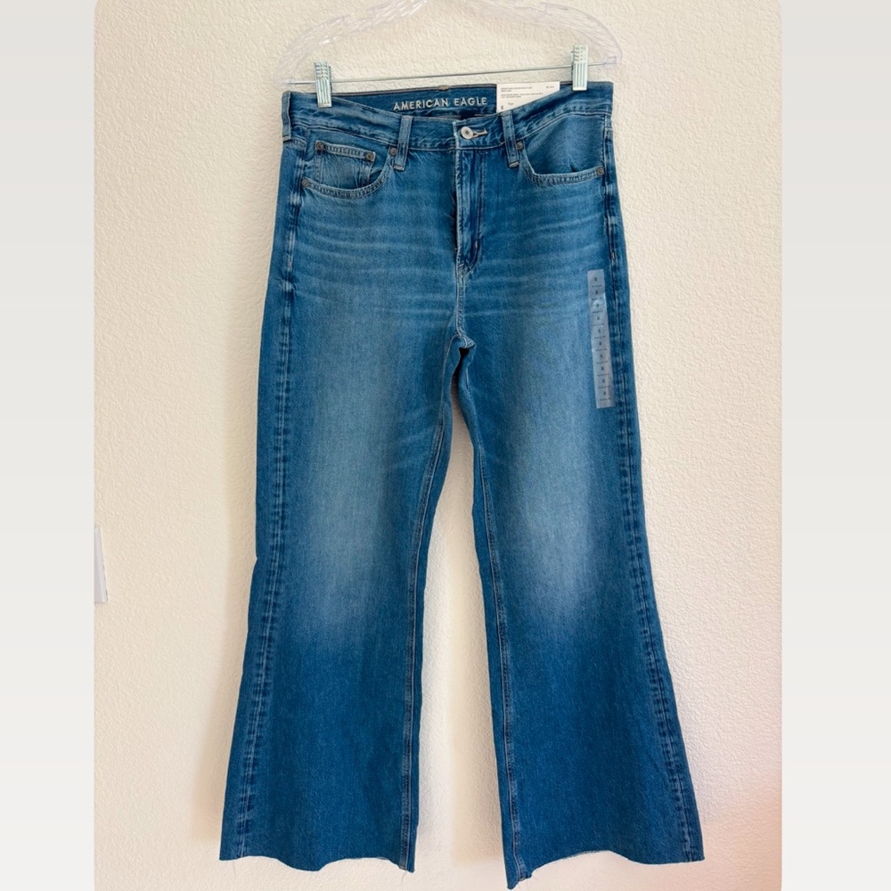 American Eagle Dreamy Drape Low Rise Baggy Flare Jeans
Size 29 / US 8
